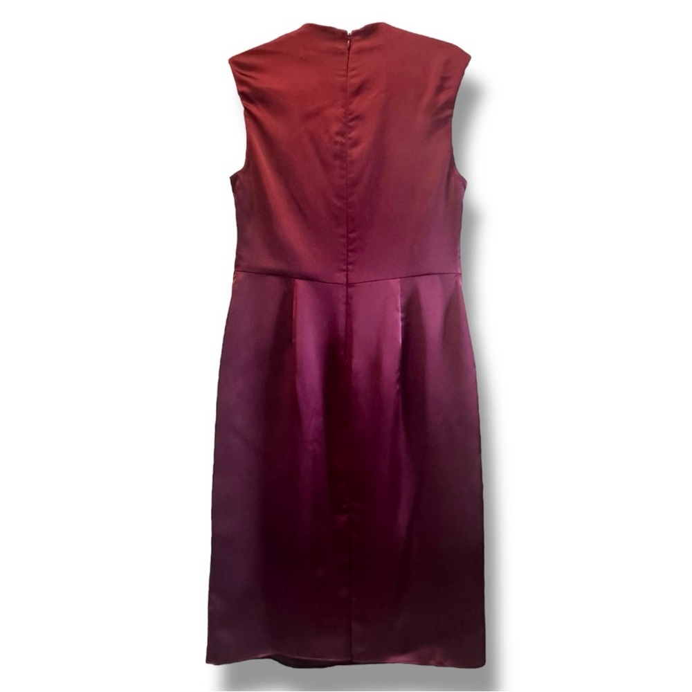 Lauren Ralph Lauren Satin Charmeuse Mockneck Cocktail Dress – Size 8 New - Picture 4 of 6